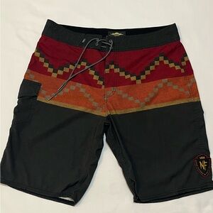 Vans Men’s Nathan Fletcher Aztec Print Board Shorts - Size 34